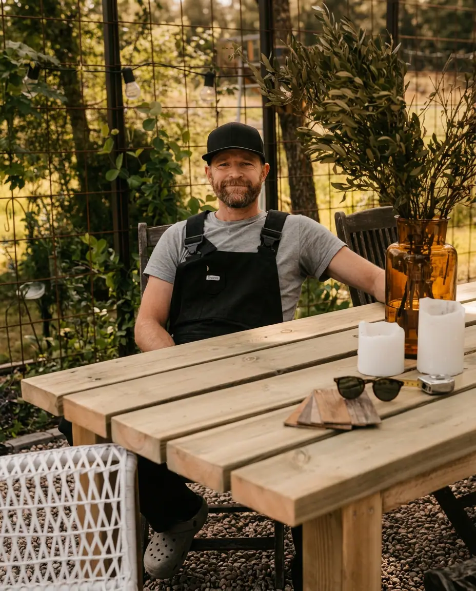 Andreas, snickare och slöjdlärare, en av grundarna av ByggRetur